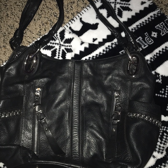 B Makowsky Black Purse - Picture 3 of 7